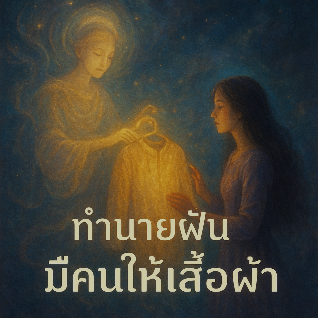 ทำนายฝันมีคนให้เสื้อผ้า