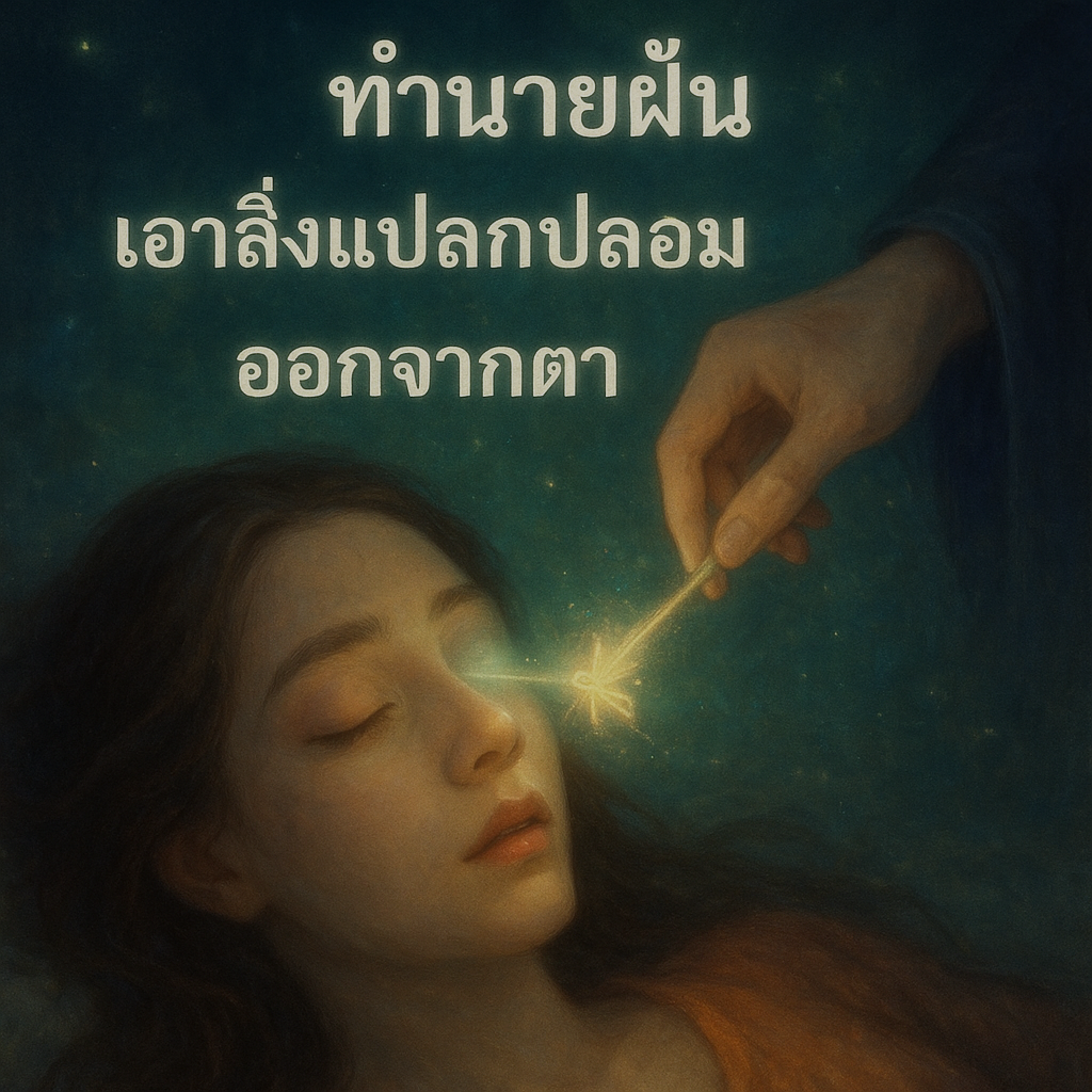 เอาสิ่งแปลกปลอมออกจากตา