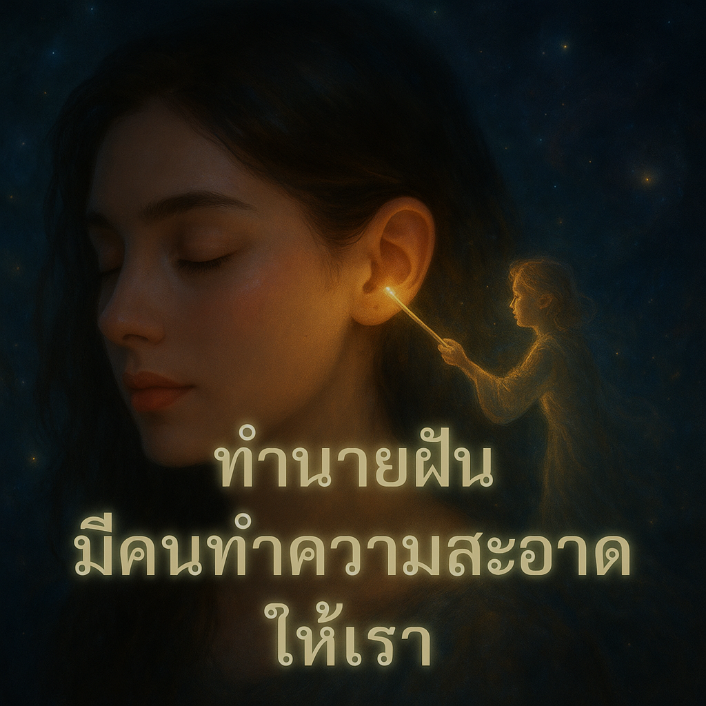 ทำนายฝันมีคนทำความสะอาดหูให้เรา