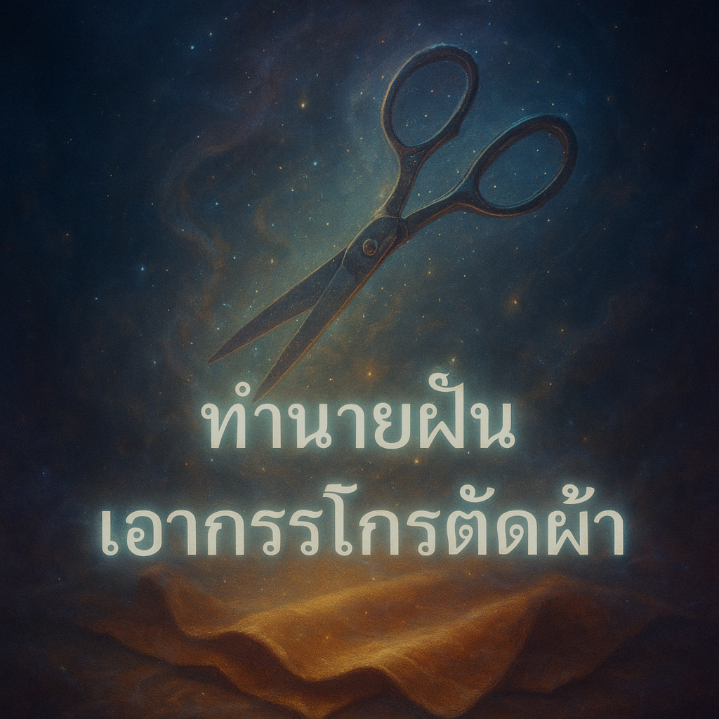 ทำนายฝัน เอากรรไกรตัดผ้า