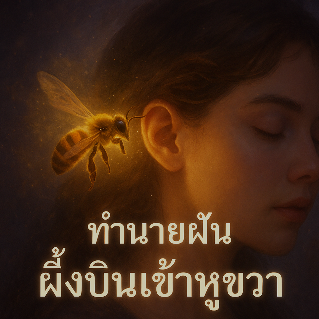 ผึ้งบินเข้าหูขวา