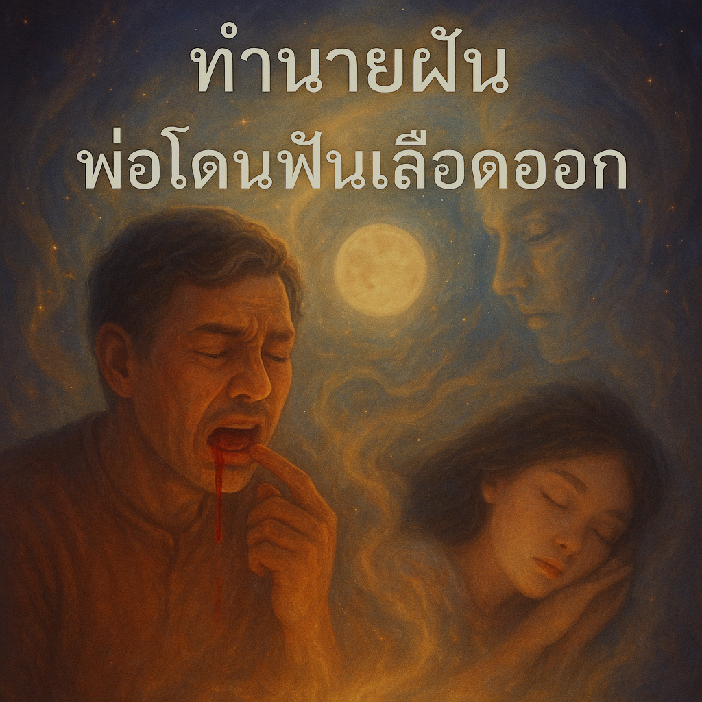 ทำนายฝัน พ่อโดนฟันเลือดออก