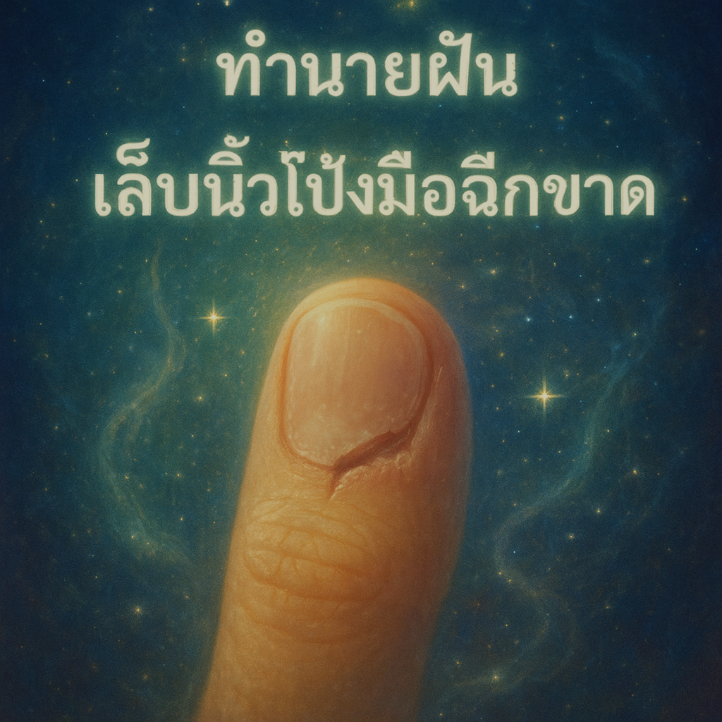 ทำนายฝัน เล็บนิ้วโป้งมือฉีกขาด