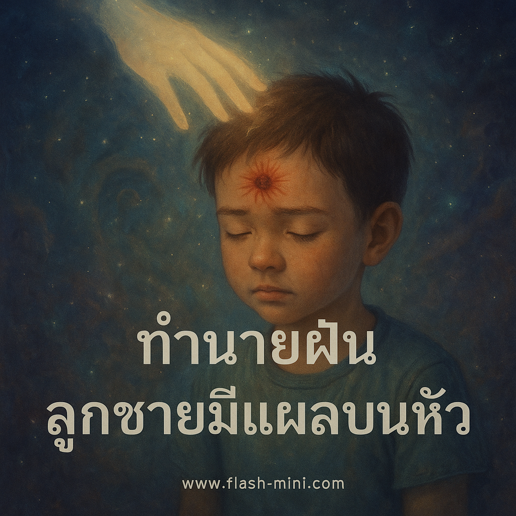 ทำนายฝันลูกชายมีแผลบนหัว