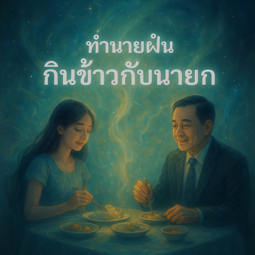 ทำนายฝัน กินข้าวกับนายก