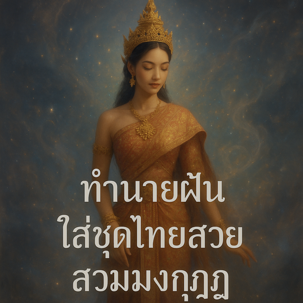 ทำนายฝัน ใส่ชุดไทยสวยสวมมงกุฎ