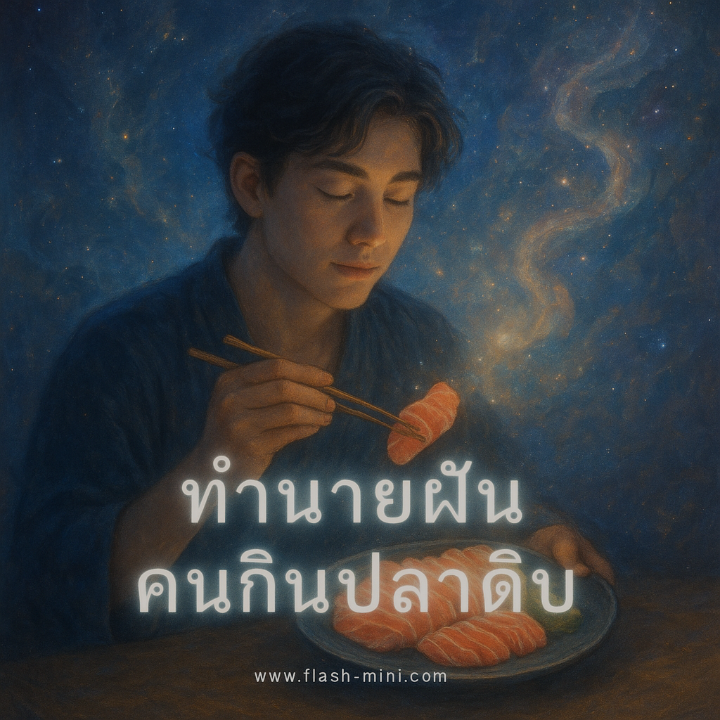 ทำนายฝัน คนกินปลาดิบ
