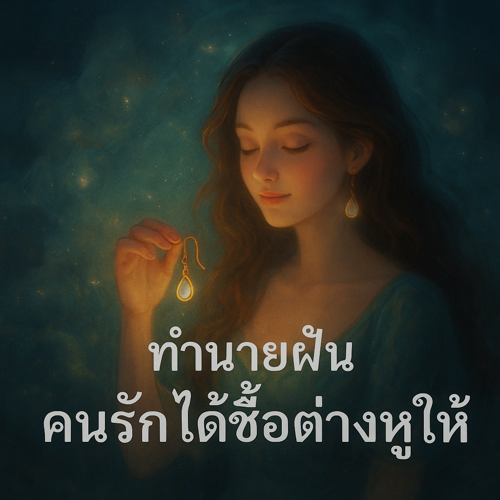 คนรักได้ซื้อต่างหูให้