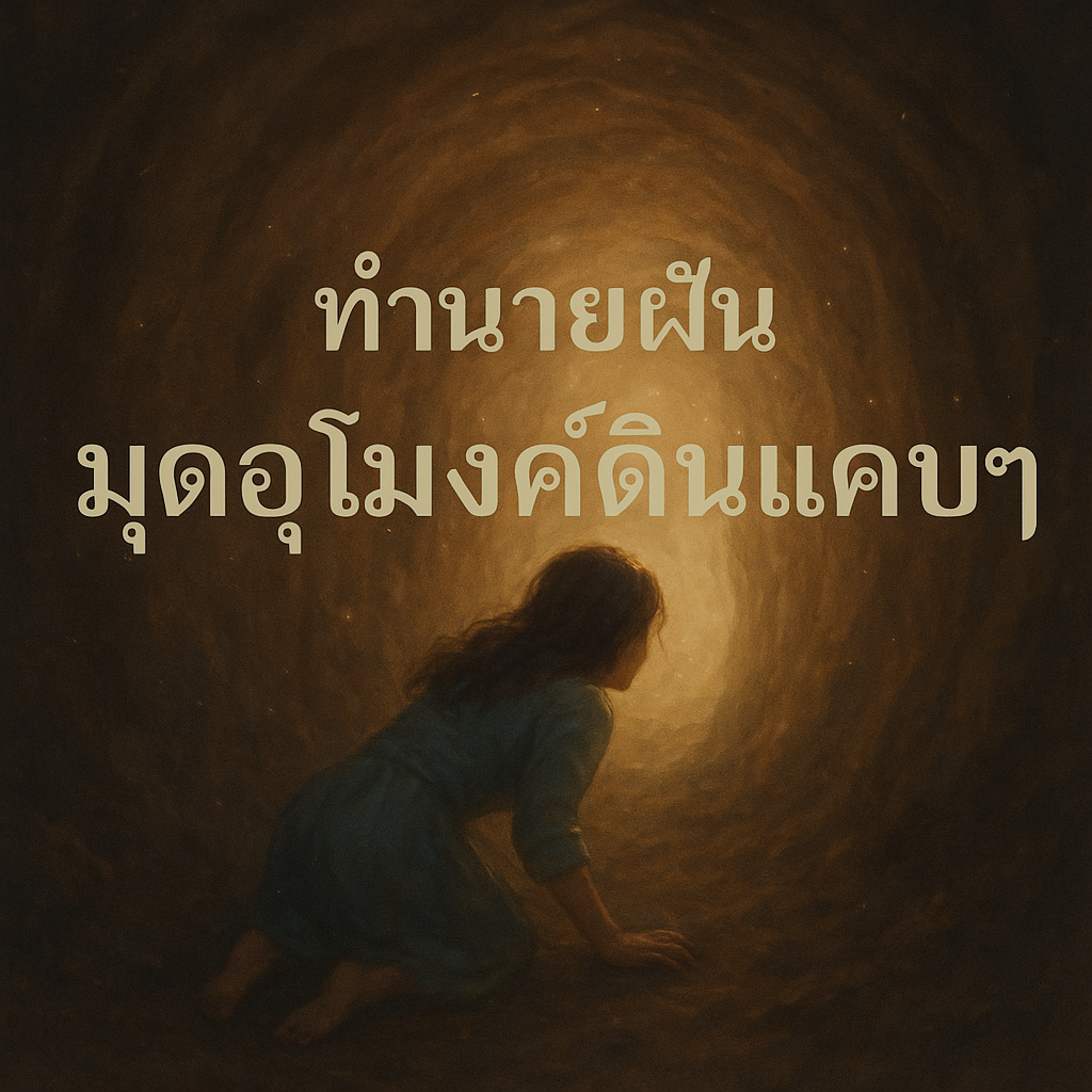 ทำนายฝัน มุดอุโมงค์ดินแคบๆ