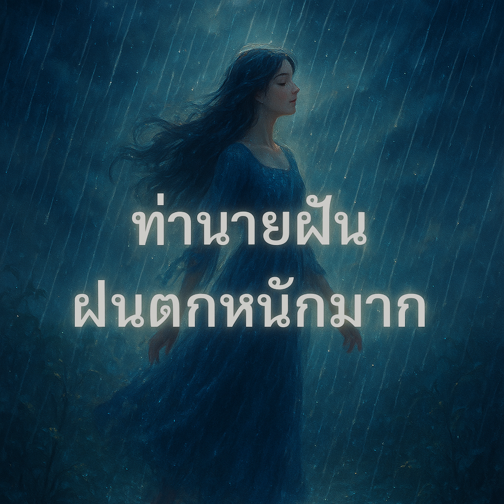 ทำนายฝัน ฝนตกหนักมาก