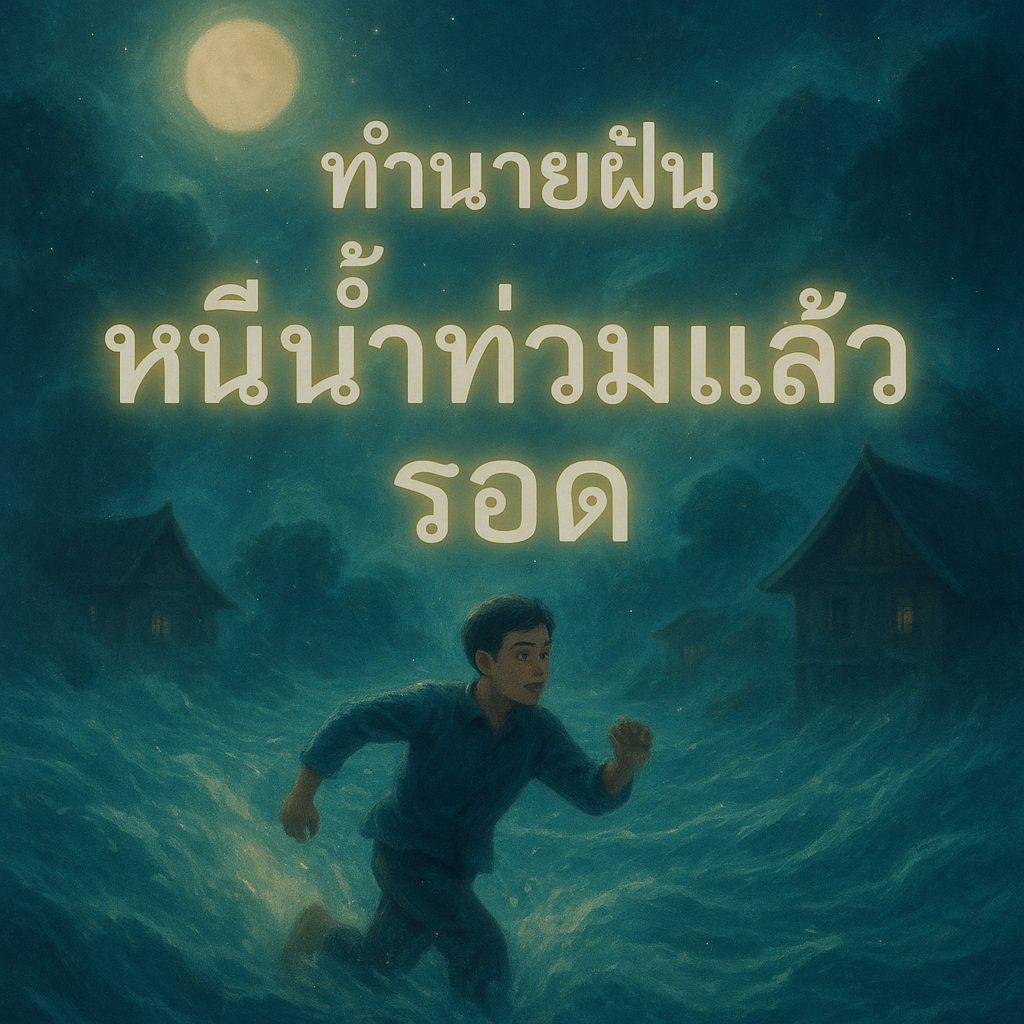 ทำนายฝันหนีน้ำท่วมแล้วรอด