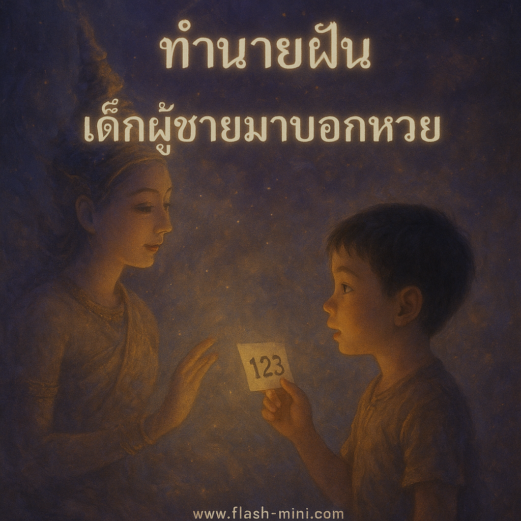 เด็กผู้ชายมาบอกหวย