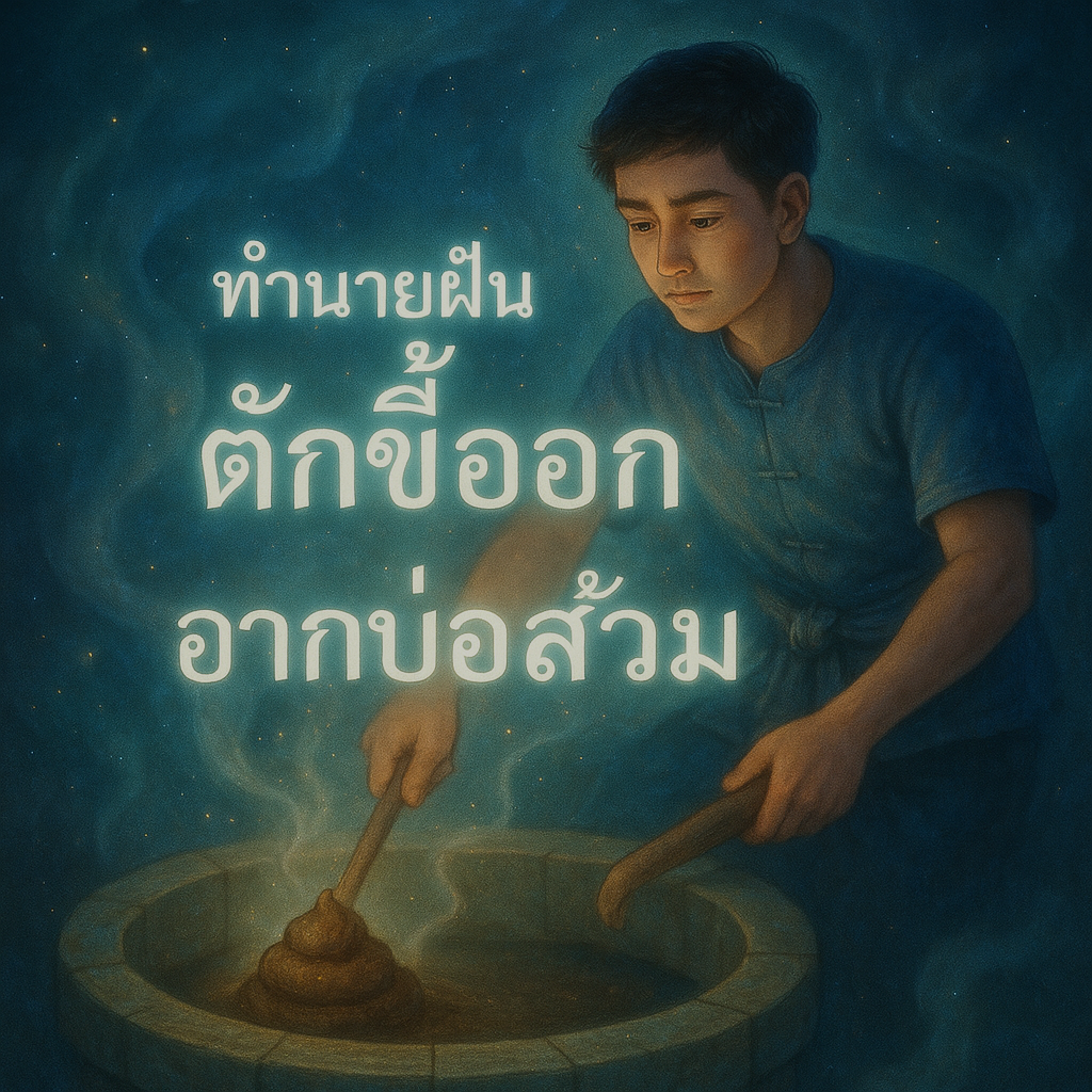 ทำนายฝันตักขี้ออกจากบ่อส้วม