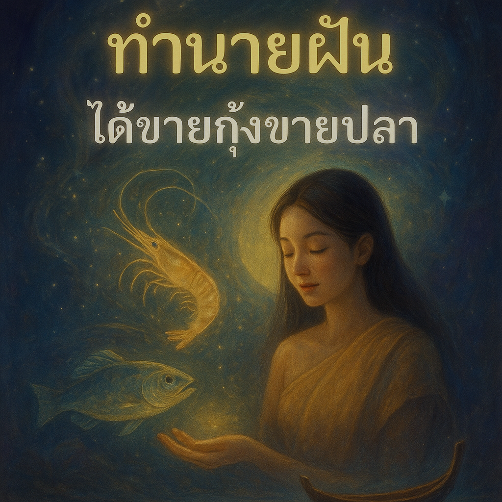 ทำนายฝัน ได้ขายกุ้งขายปลา