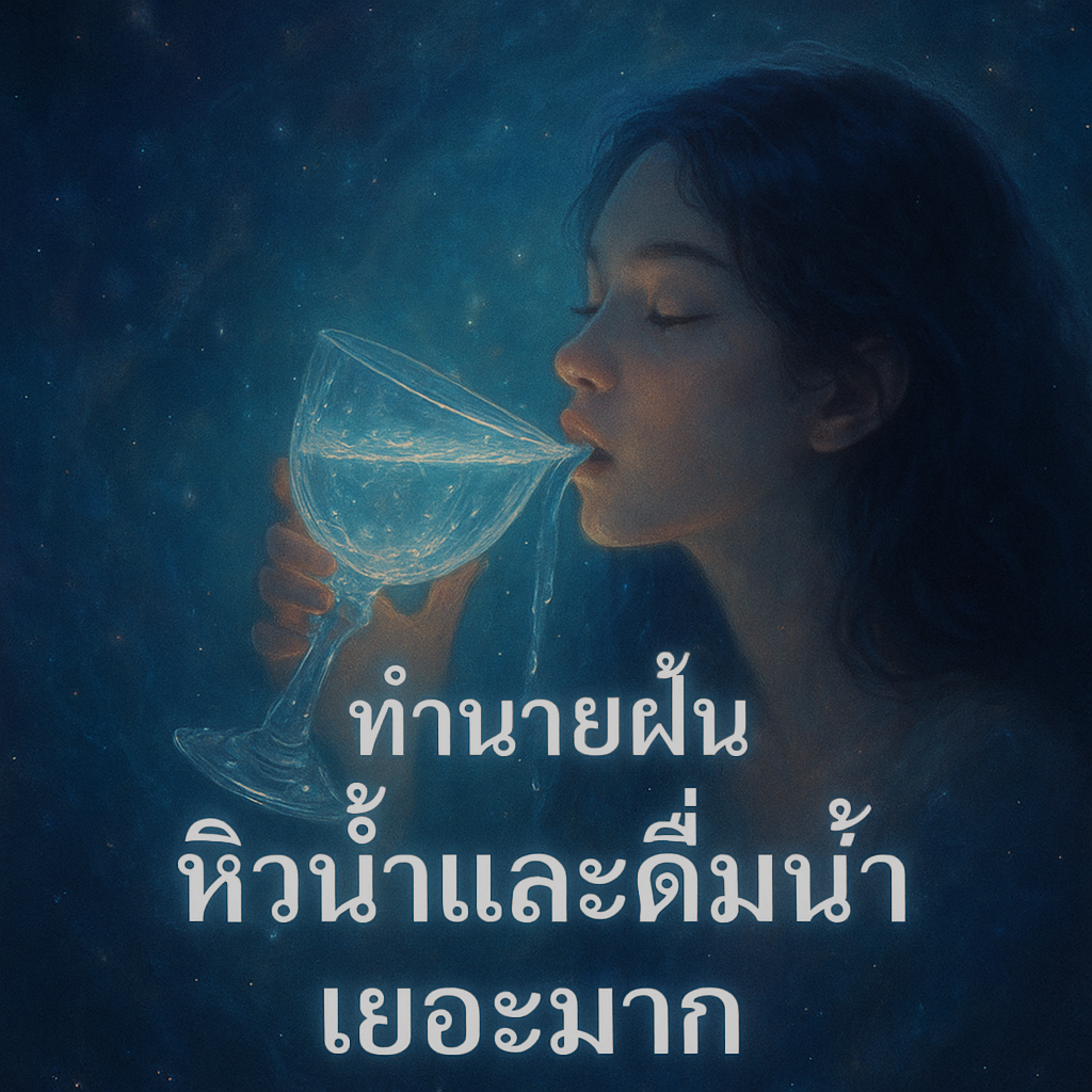 ทำนายฝัน หิวน้ำและดื่มน้ำเยอะมาก