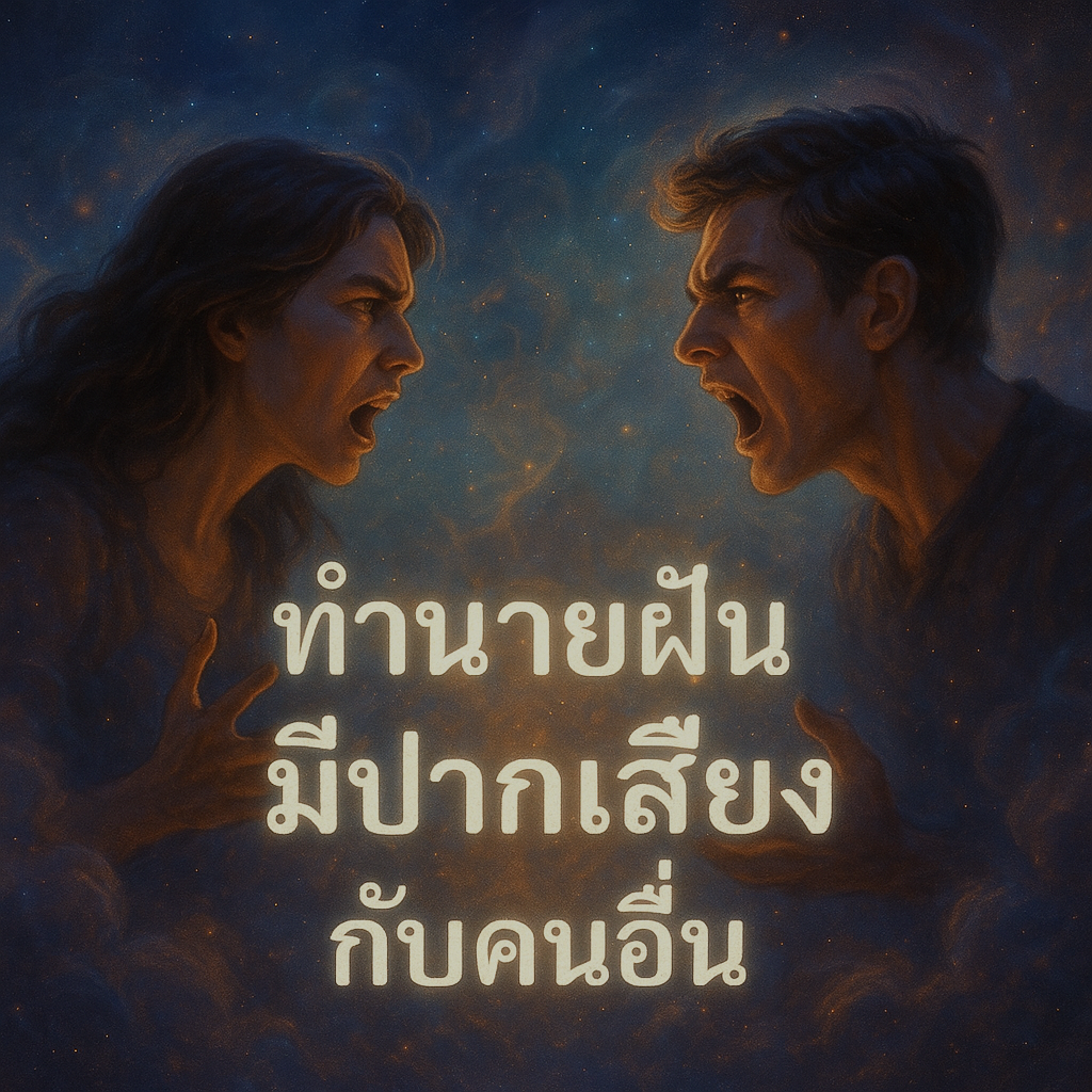ทำนายฝันมีปากเสียงกับคนอื่น