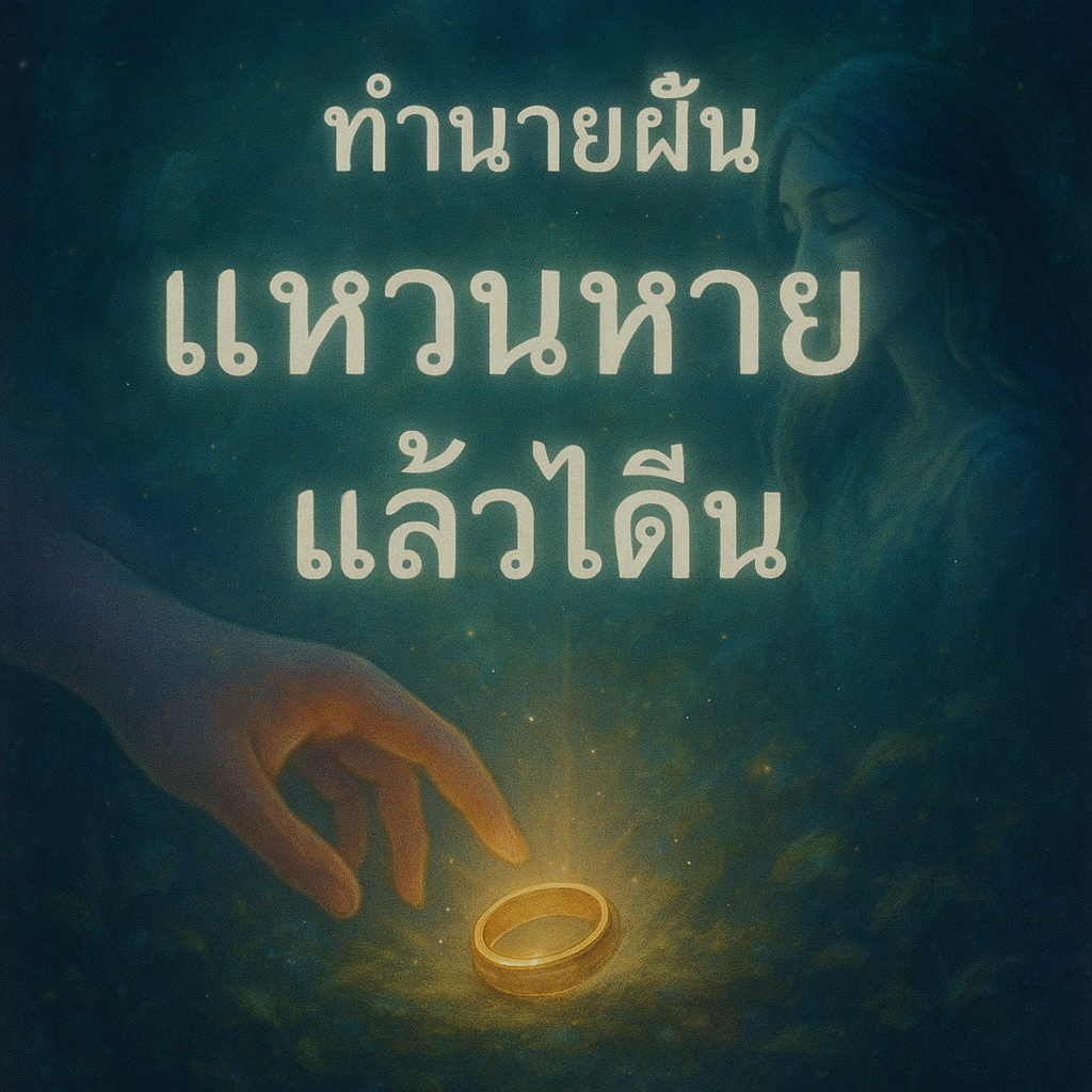 ทำนายฝันแหวนหายแล้วได้คืน