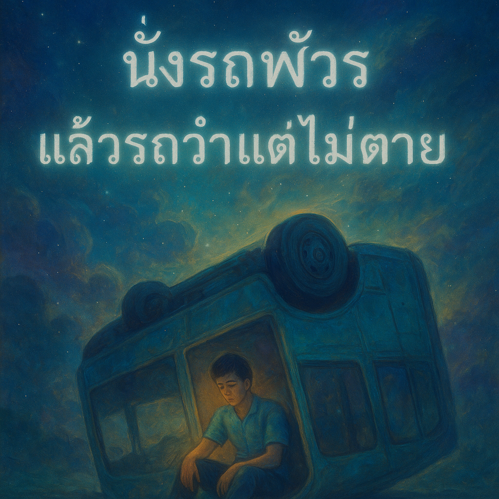 นั่งรถทัวร์แล้วรถคว่ำแต่ไม่ตาย