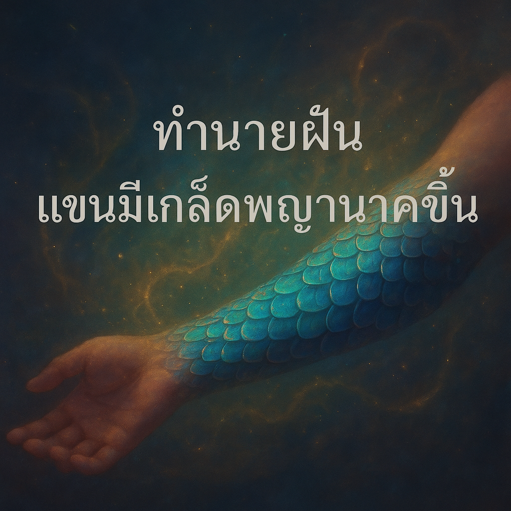 ทำนายฝัน แขนมีเกล็ดพญานาคขึ้น