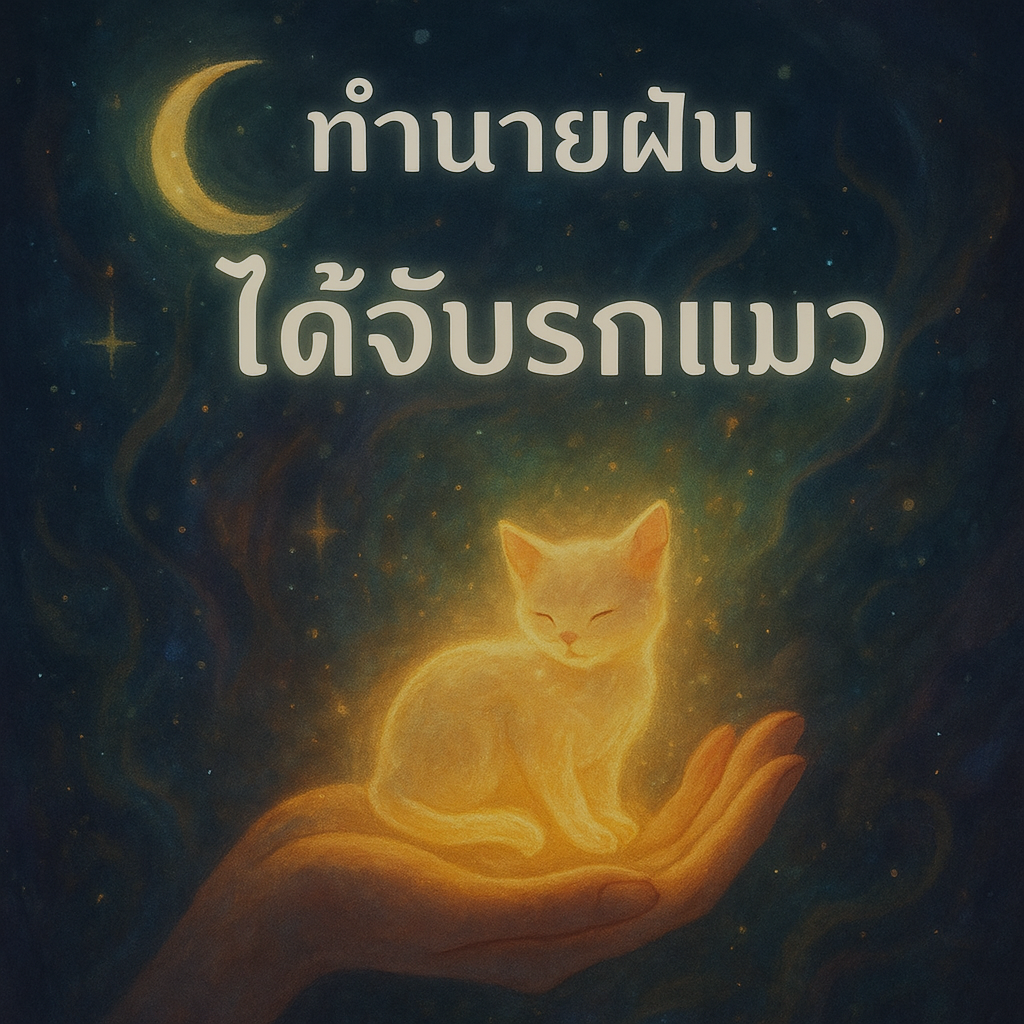 ทำนายฝัน ได้จับรกแมว
