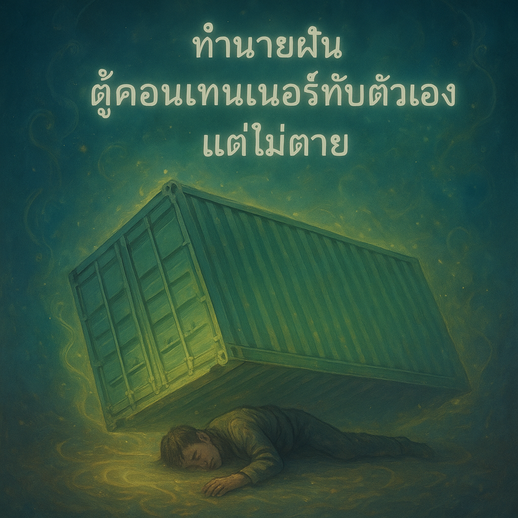 ตู้คอนเทนเนอร์ทับตัวเองแต่ไม่ตาย