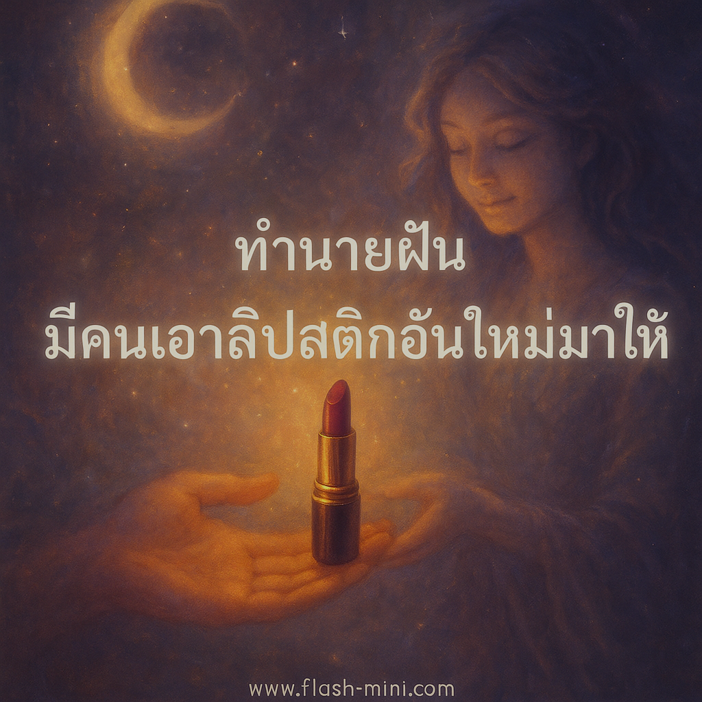 ทำนายฝันมีคนเอาลิปสติกอันใหม่มาให้