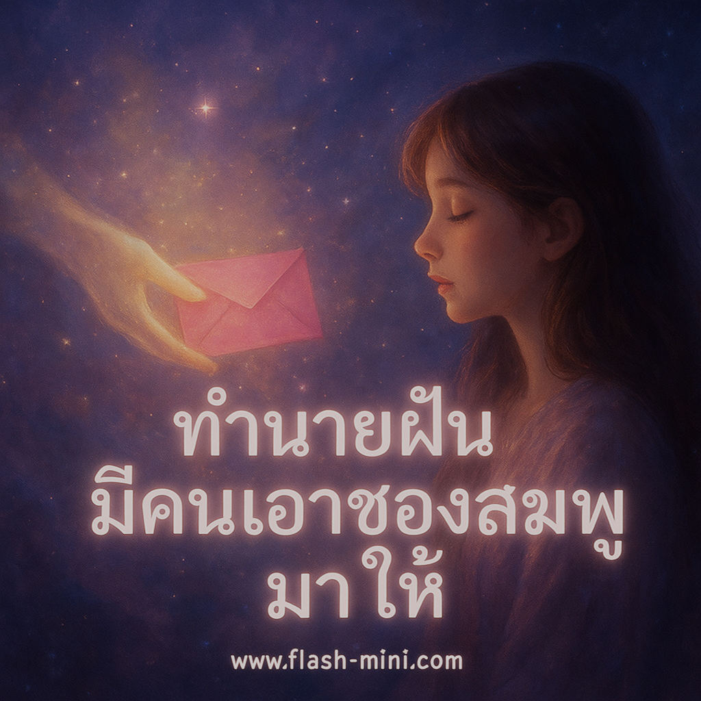 ทำนายฝัน มีคนเอาซองสีชมพูมาให้