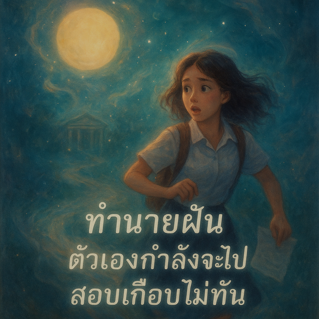 ทำนายฝัน ตัวเองกำลังจะไปสอบเกือบไม่ทัน