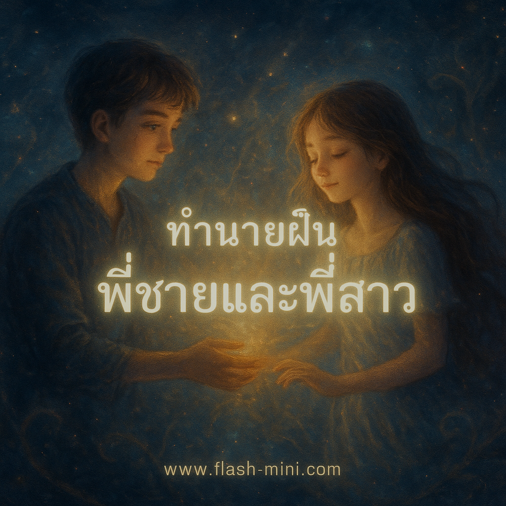 ทำนายฝัน พี่ชายและพี่สาว