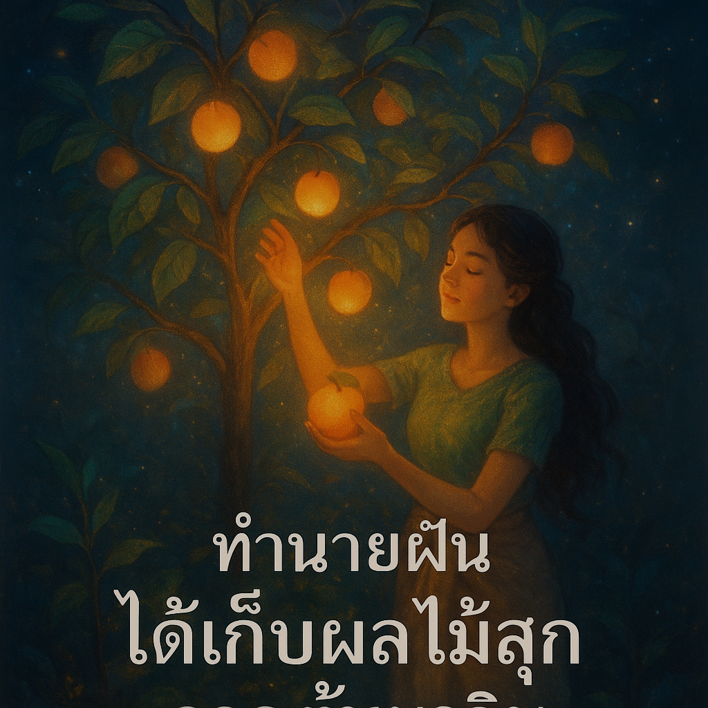 ได้เก็บผลไม้สุกจากต้นมากิน