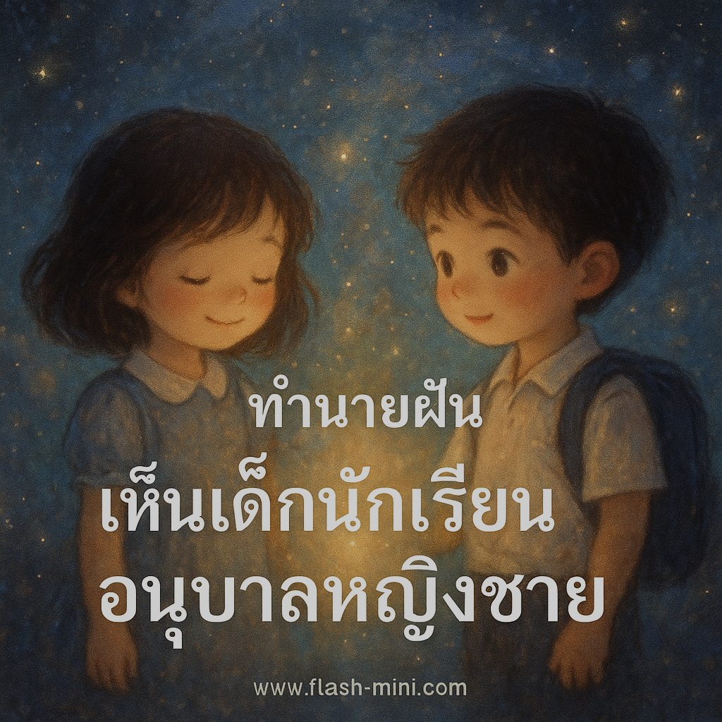เห็นเด็กนักเรียนอนุบาลหญิงชาย