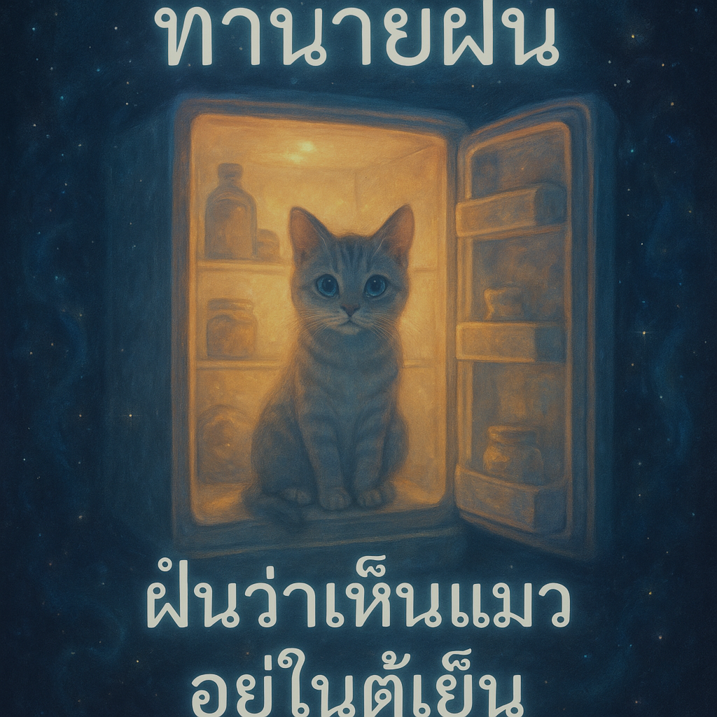 ฝันว่าเห็นแมวอยู่ในตู้เย็น