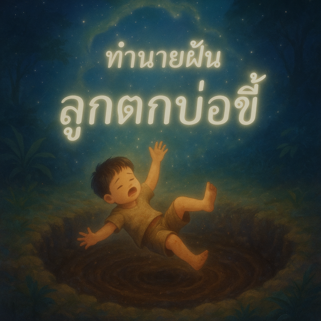 ทำนายฝัน ลูกตกบ่อขี้