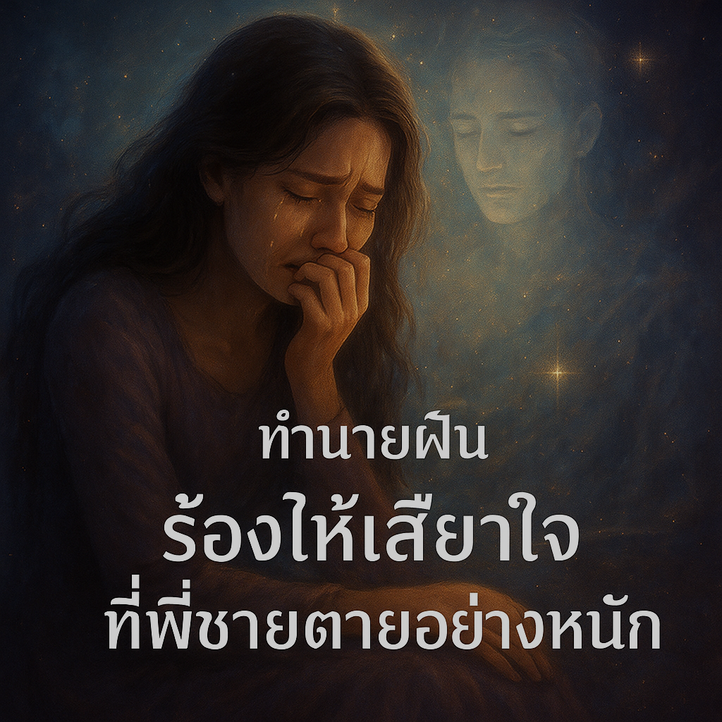 ทำนายฝัน ร้องไห้เสียใจที่พี่ชายตายอย่างหนัก