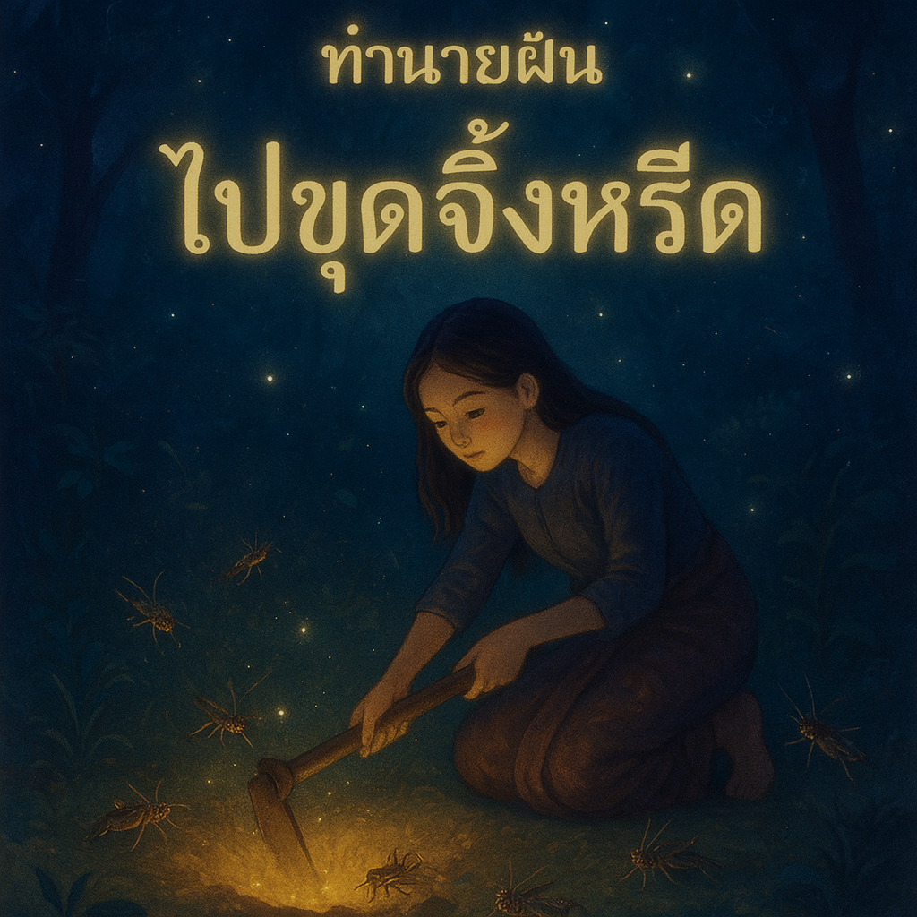 ทำนายฝัน ไปขุดจิ้งหรีด