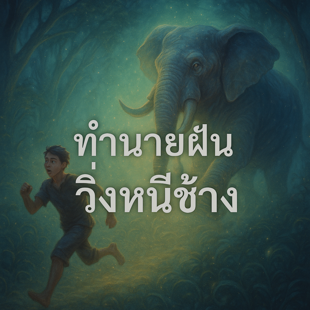 ทำนายฝัน วิ่งหนีช้าง