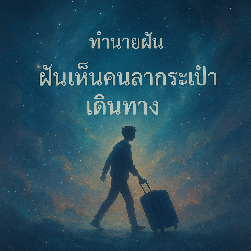 ทำนายฝัน ฝันเห็นคนลากกระเป๋าเดินทาง