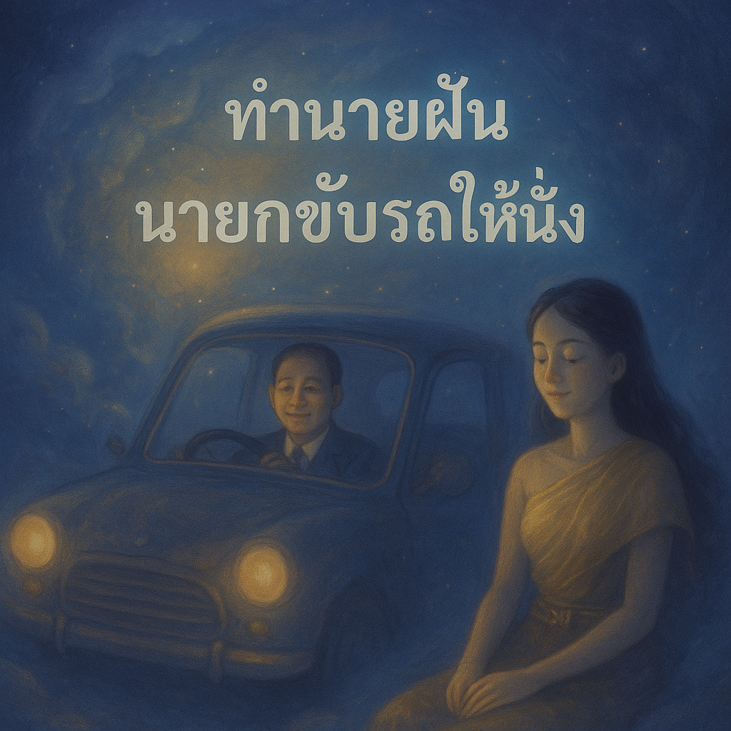 ทำนายฝันนายกขับรถให้นั่ง