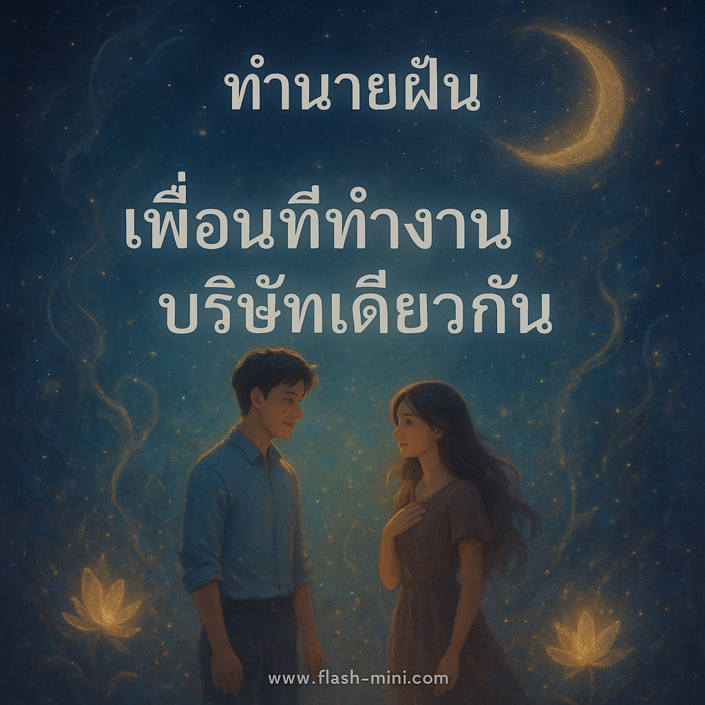 ทำนายฝันเพื่อนที่ทำงานบริษัทเดียวกัน