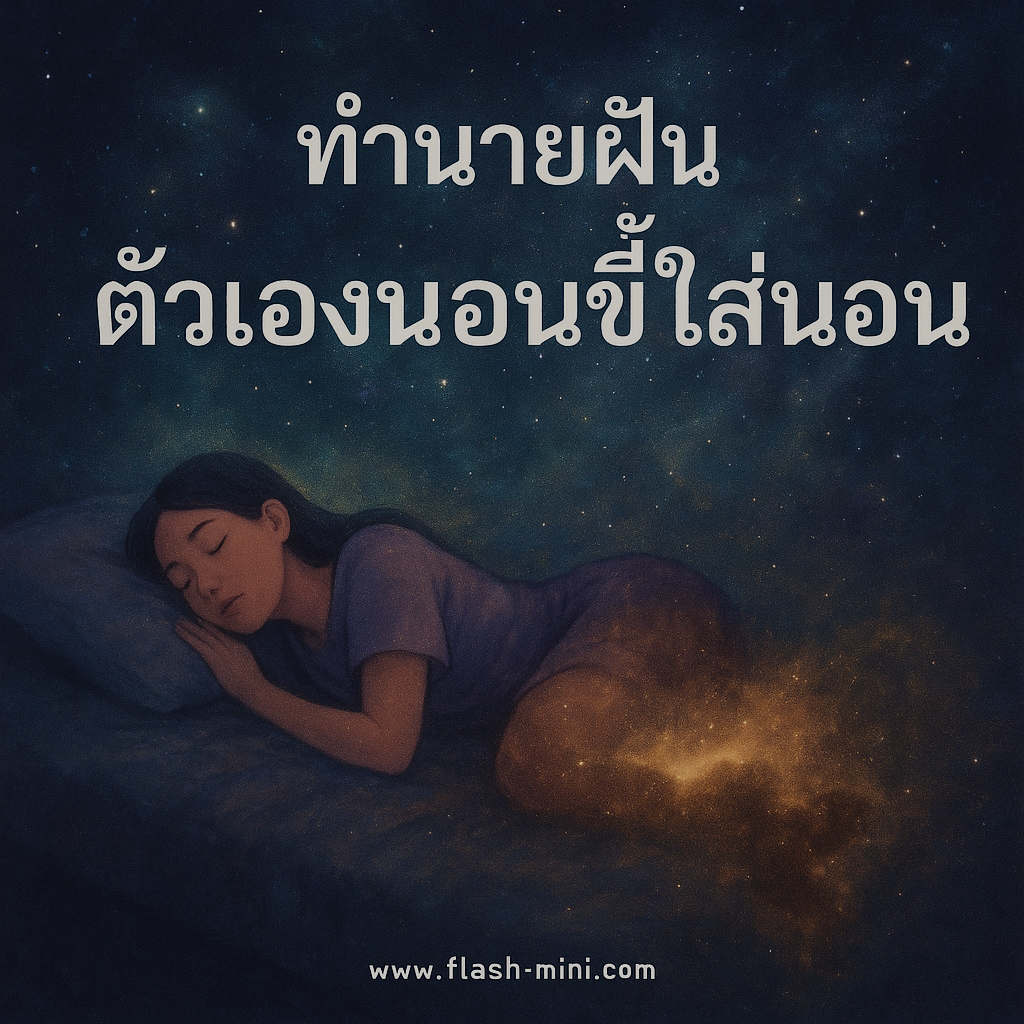 ตัวเองนอนขี้ใส่ที่นอน