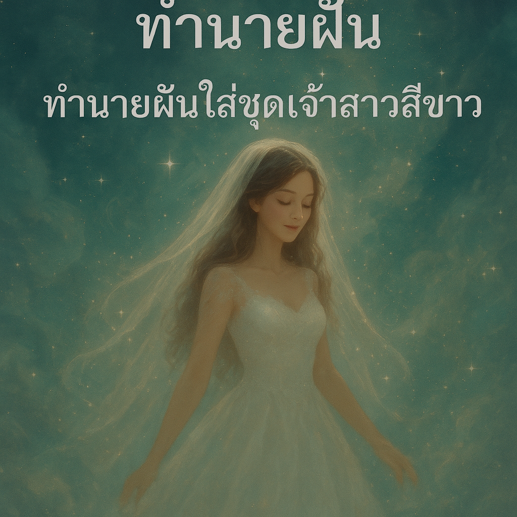 ทำนายฝัน ทํานายฝันใส่ชุดเจ้าสาวสีขาว