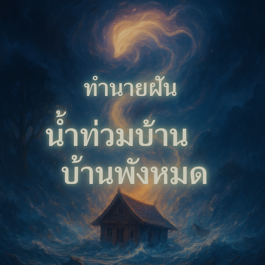 ทำนายฝัน น้ำท่วมบ้านบ้านพังหมด