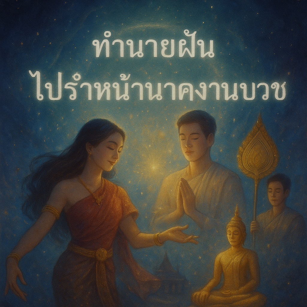 ทำนายฝัน ไปรำหน้านาคงานบวช