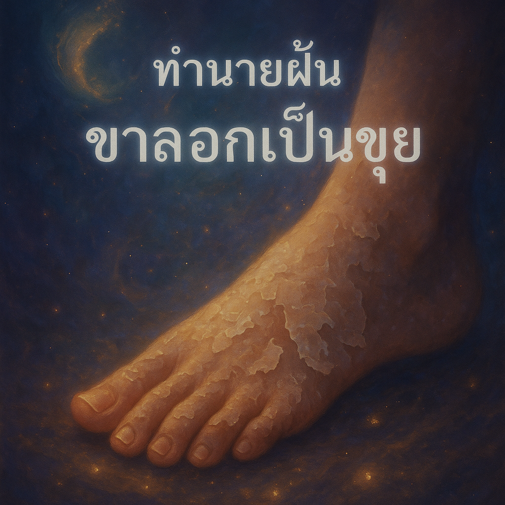 ทำนายฝัน ขาลอกเป็นขุย