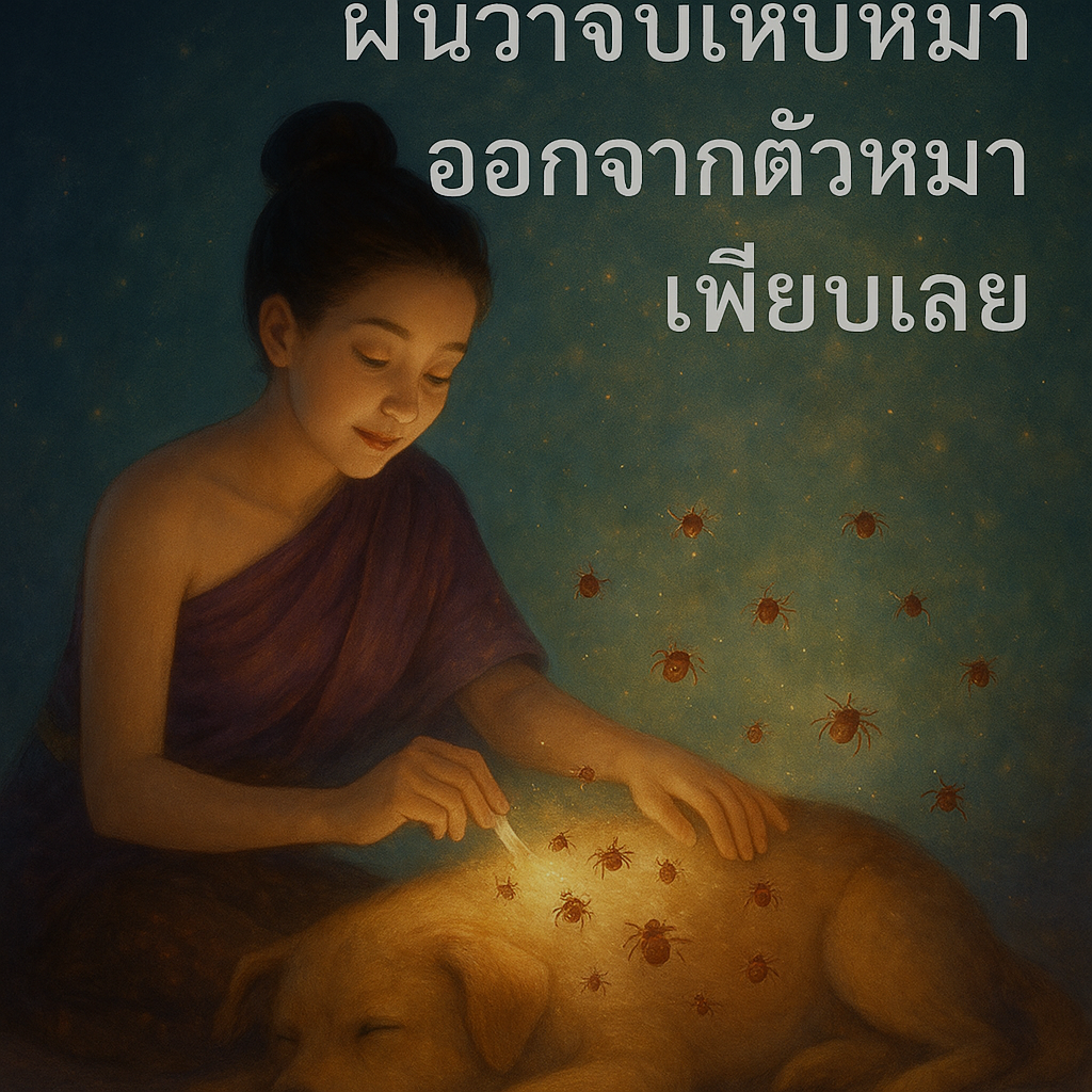 ทำนายฝัน ฝันว่าจับเห็บหมาออกจากตัวหมาเพียบเลย