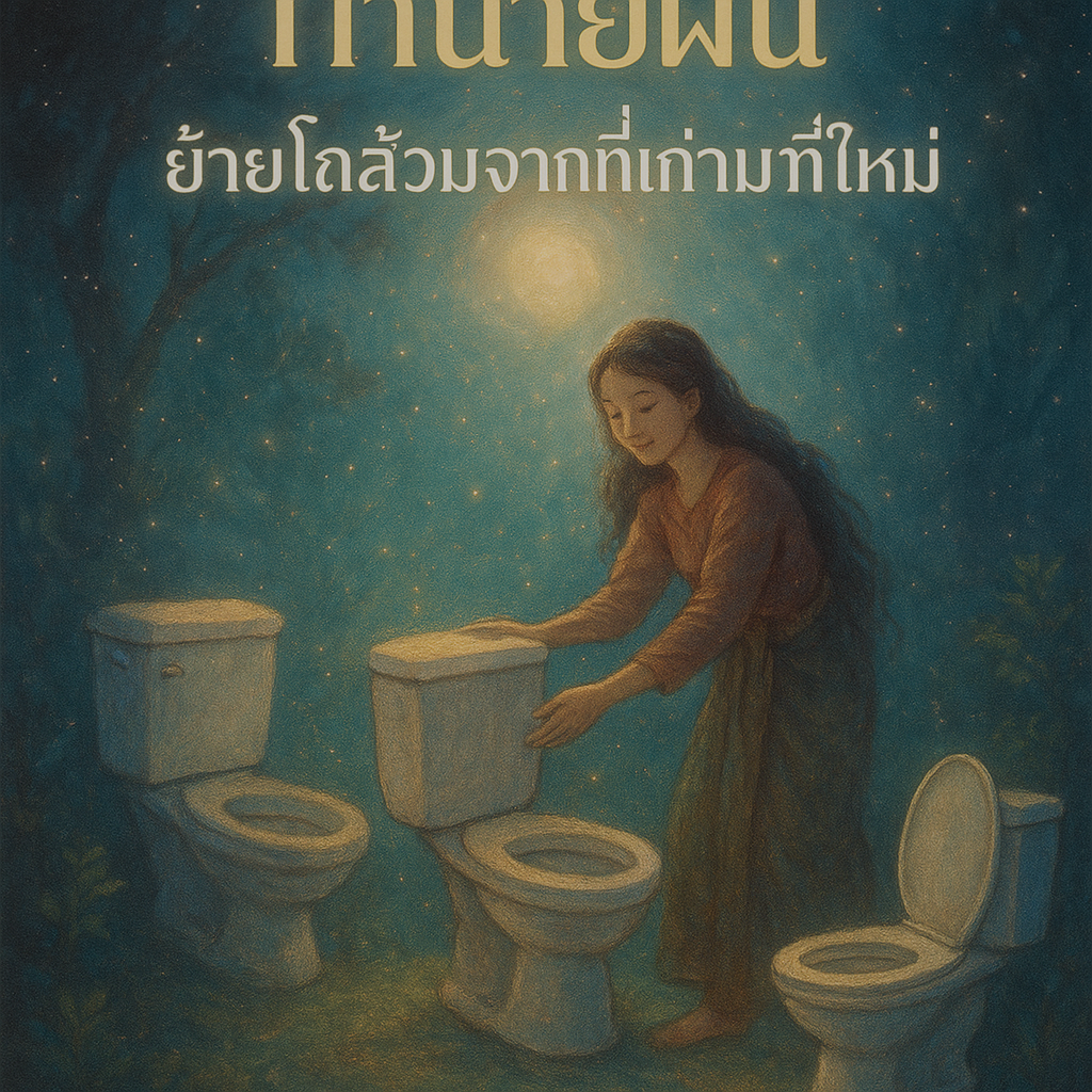 ย้ายโถส้วมจากที่เก่ามาที่ใหม่