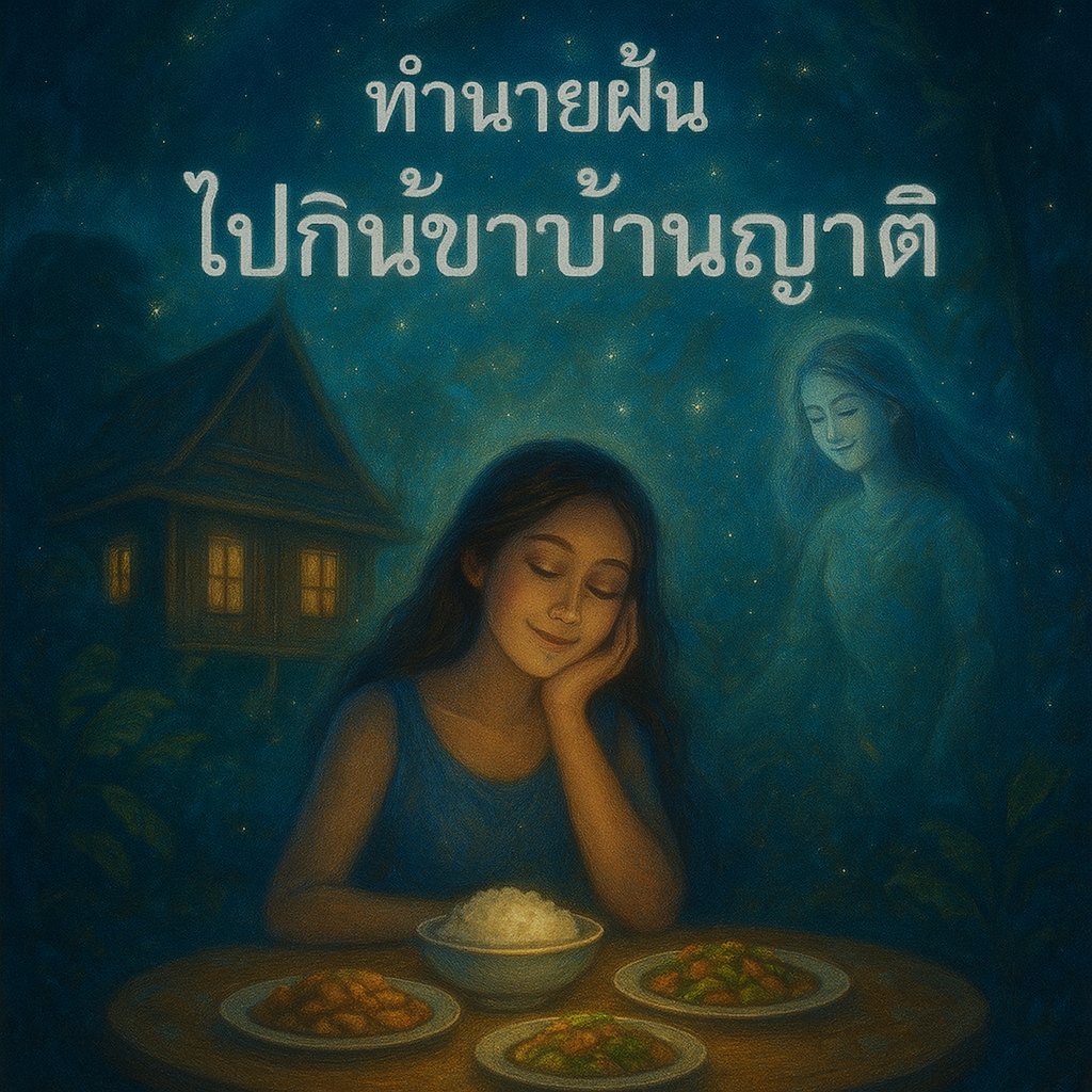 ทำนายฝัน ไปกินข้าวบ้านญาติ