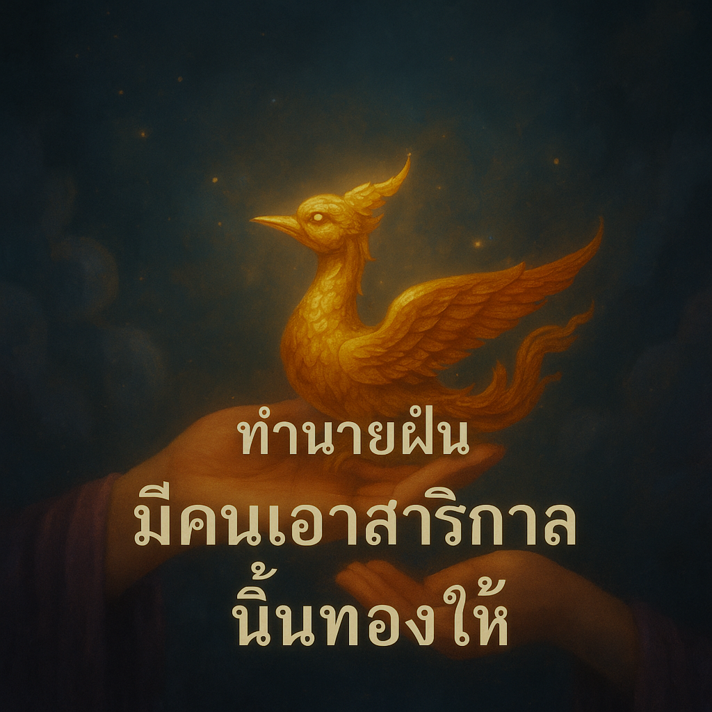 ทำนายฝัน มีคนเอาสาริกาลิ้นทองมาให้