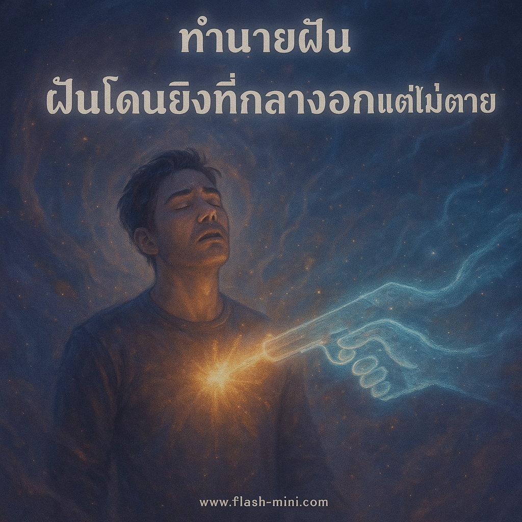 ทำนายฝัน ฝันโดนยิงที่กลางอกแต่ไม่ตาย