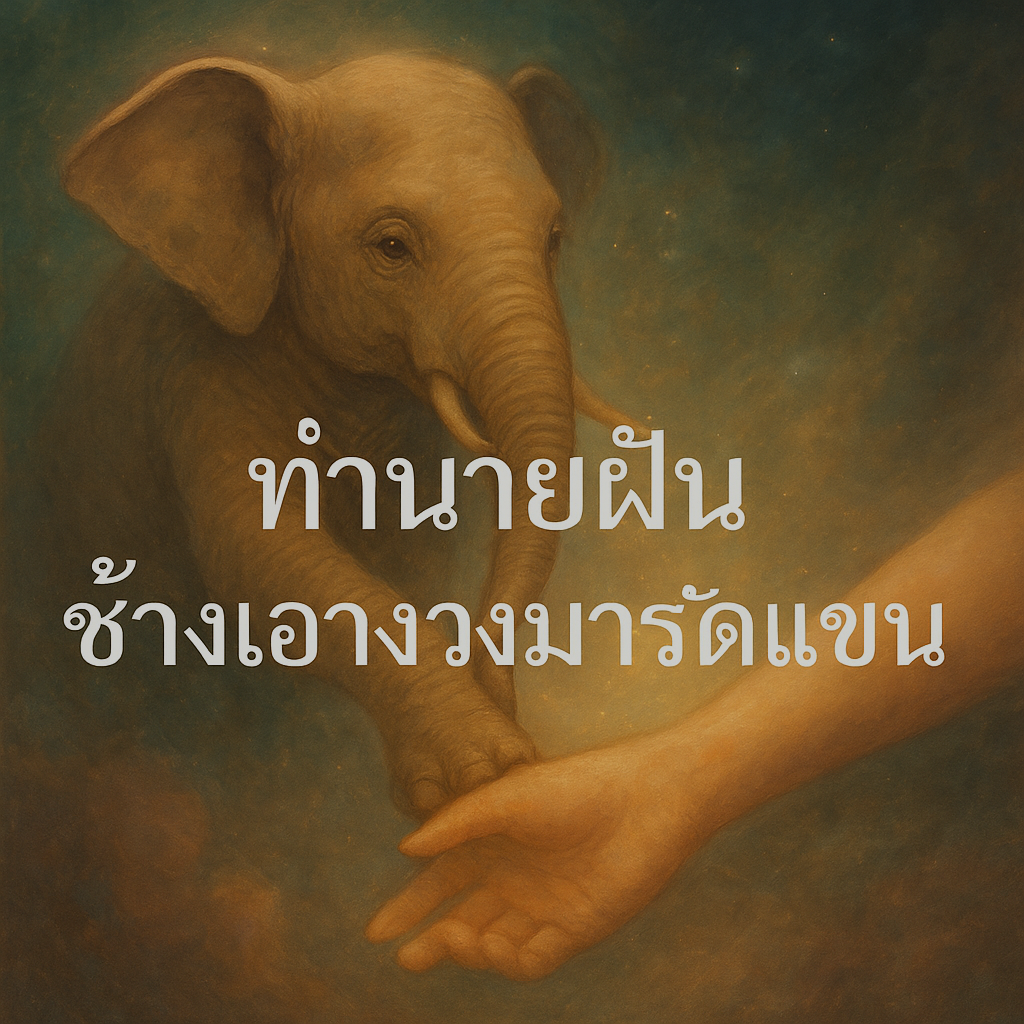 ช้างเอางวงมารัดแขน